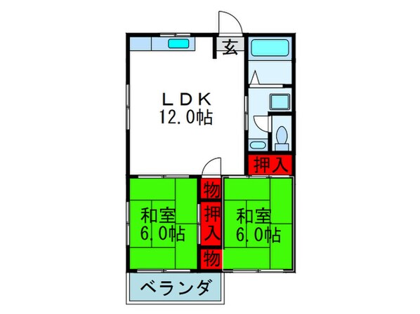 ビスタ南千里の物件間取画像